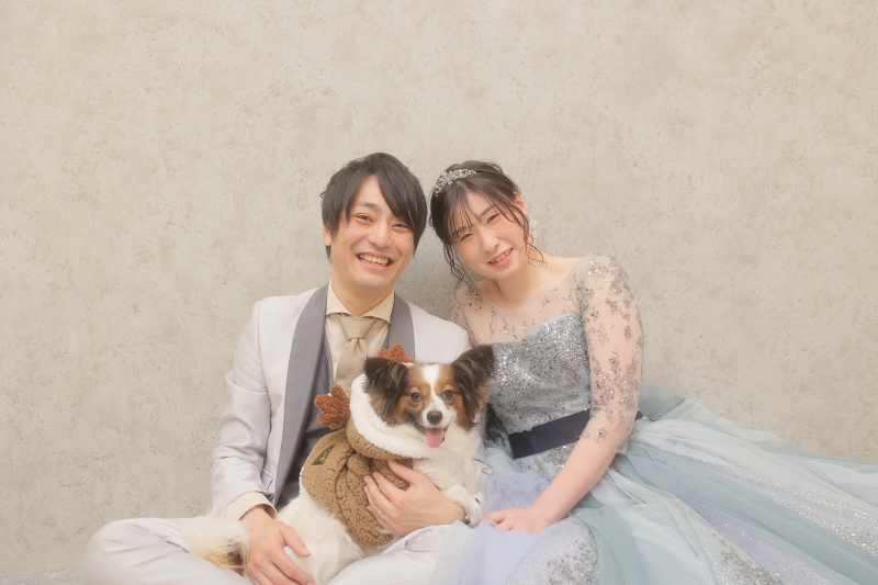 可愛いワンちゃんと一緒に