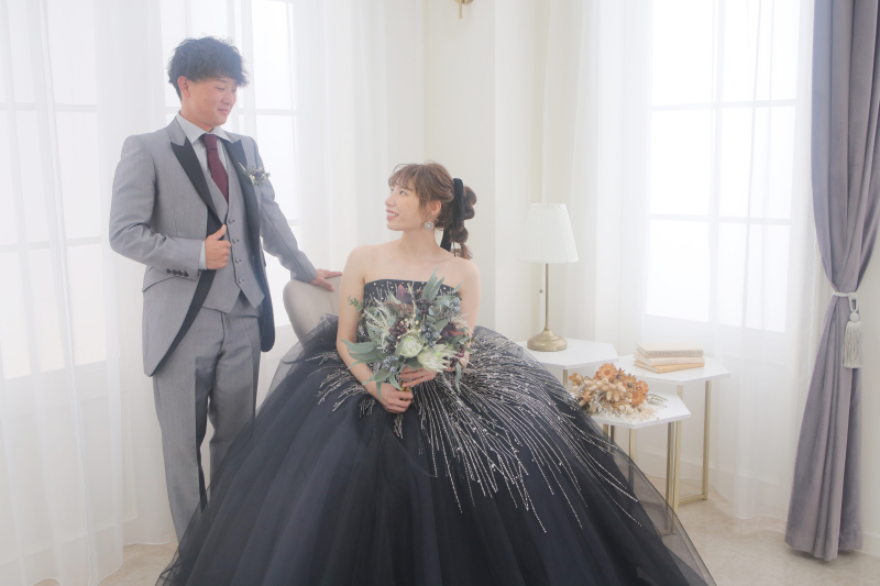 上品な黒ドレス❁