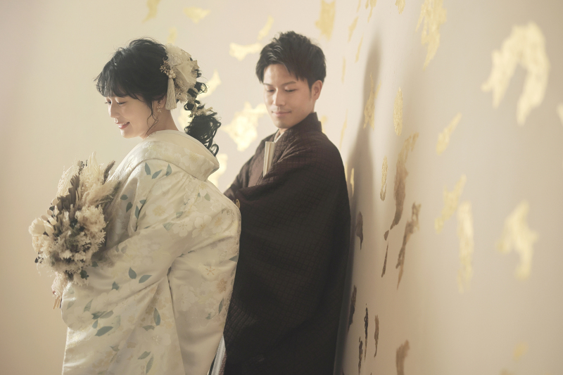 白無垢×ブーケ