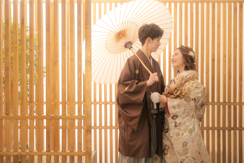 和装ならではのアイテムを使って