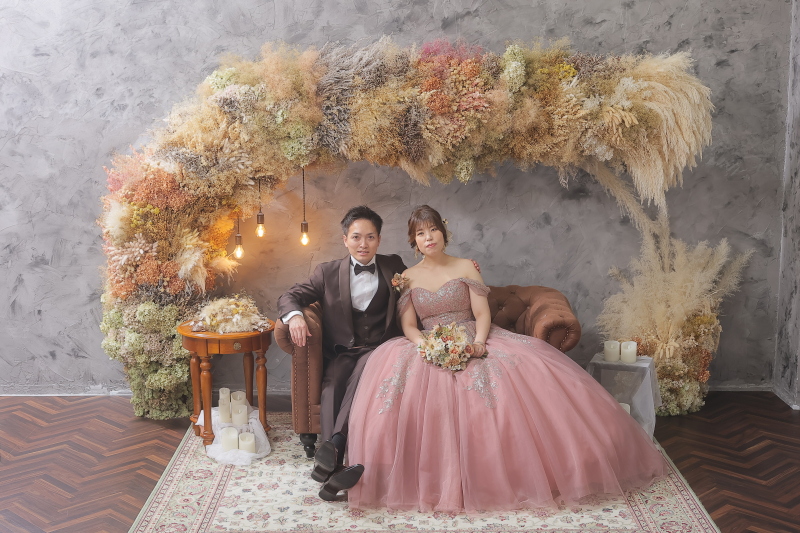 カラードレスに変身!