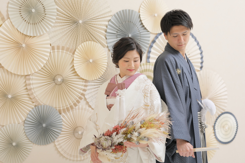 ペーパーファンが可愛い和装セット◎