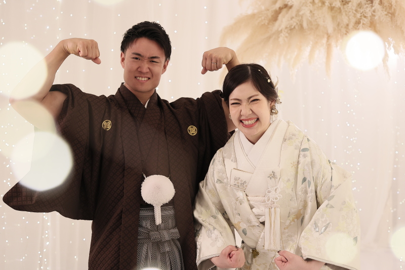 ムキムキポーズ!