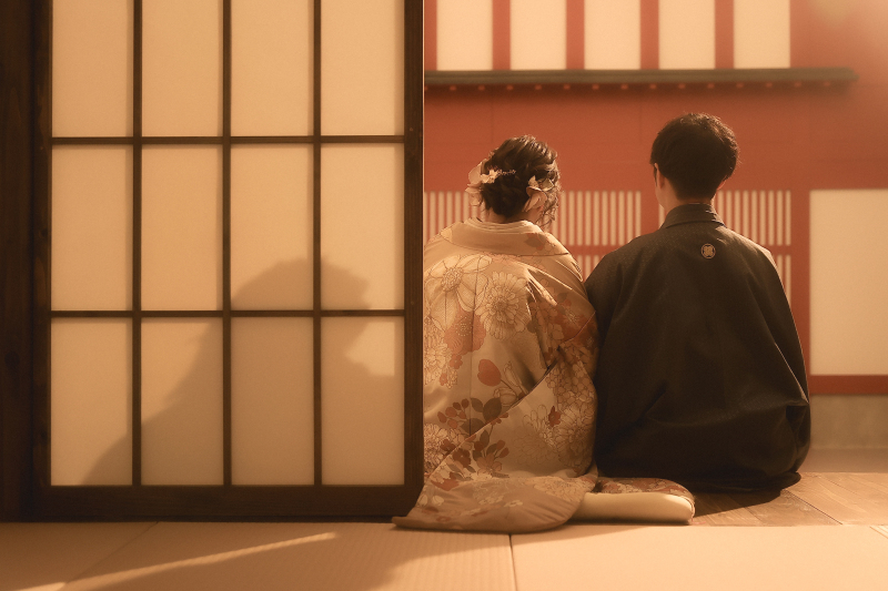 最後は後ろ姿で