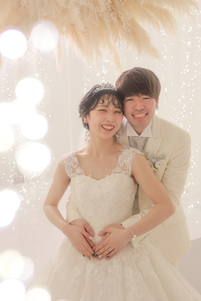 後ろからギュッと♡