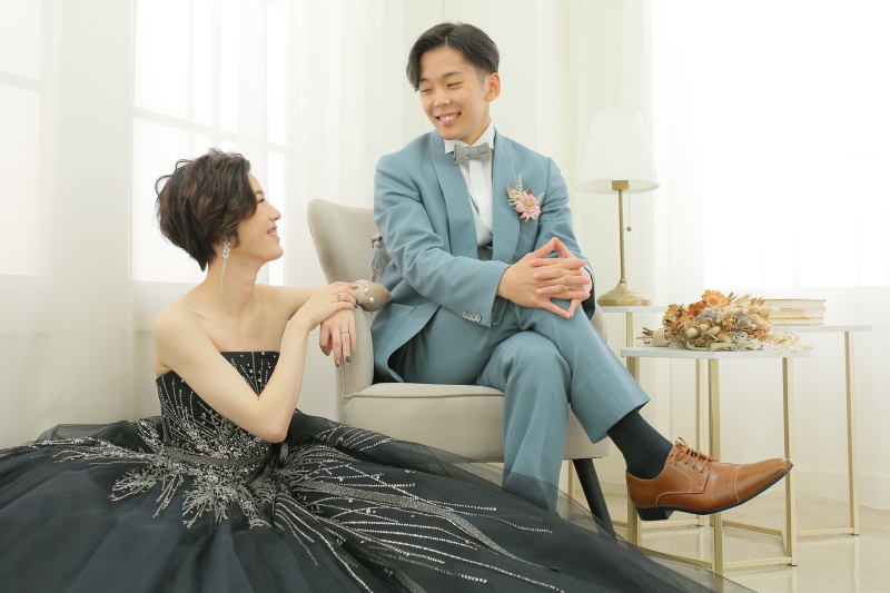 見慣れない衣装姿に♪