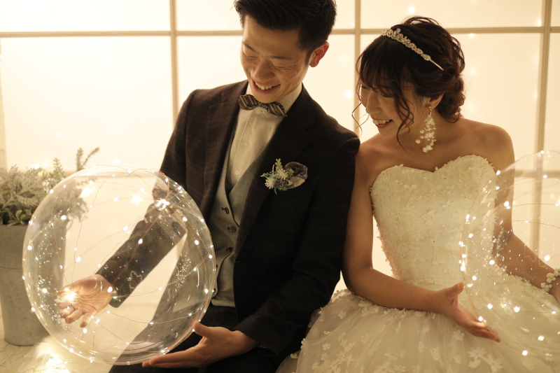 あたたかい光がロマンチックな1枚