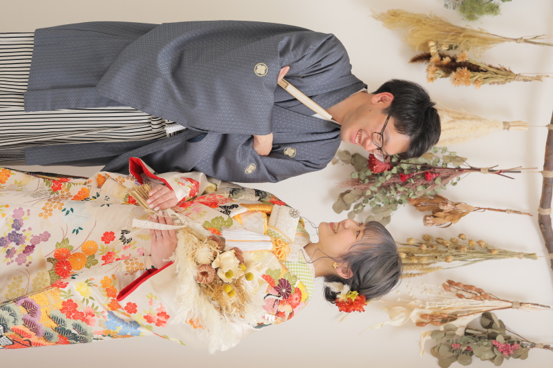 ドライフラワーのセットで