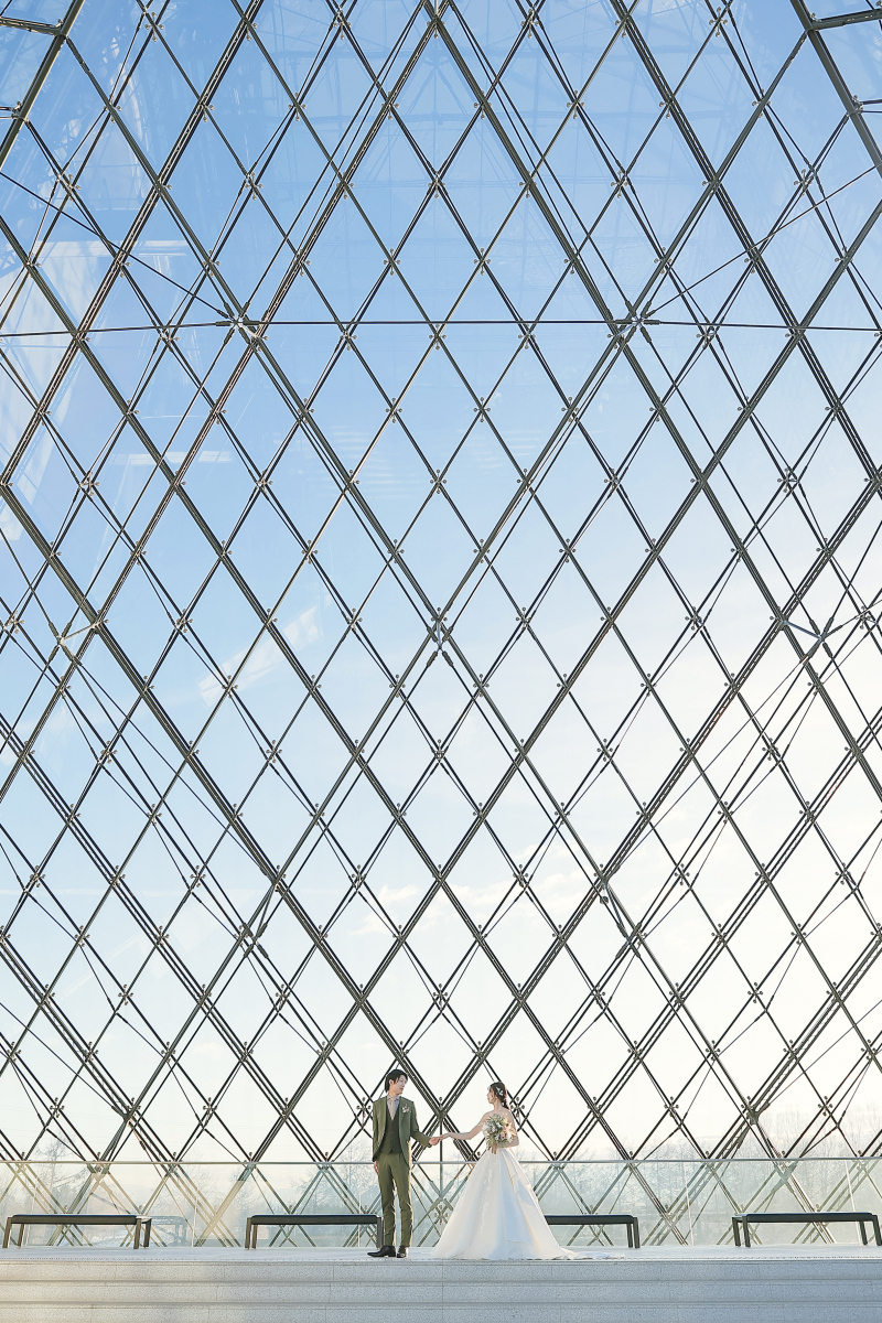 高さを活かした写真も