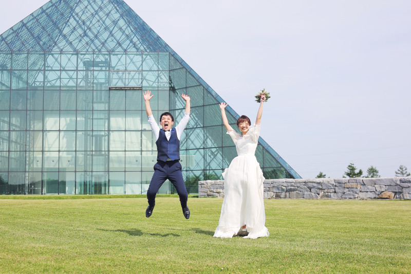 元気よく！ジャンプフォト！