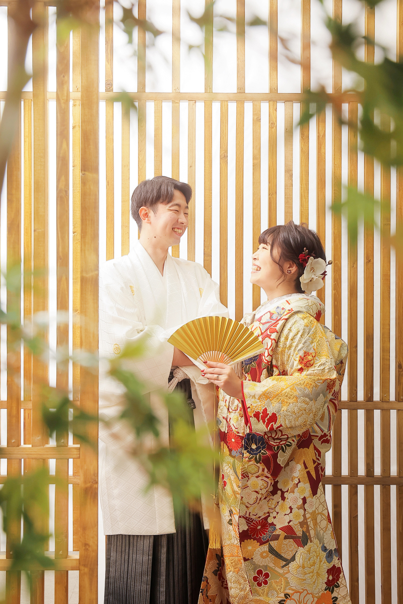 場所を少し移動して、和の雰囲気のセットへ