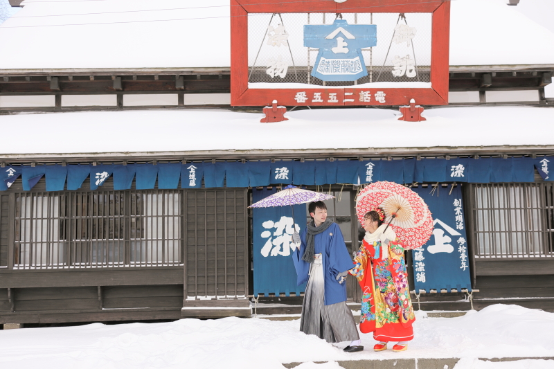 レトロな町並みで撮影ができる開拓の村ロケ