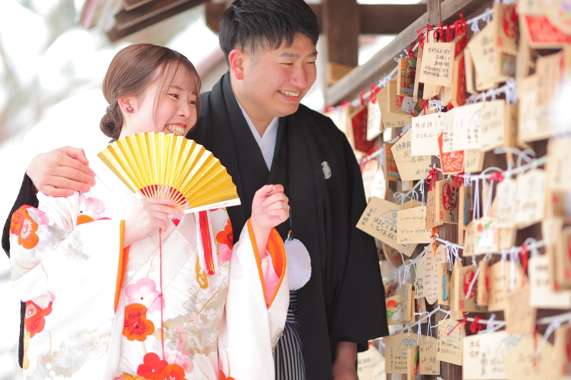 絵馬を眺めながら!