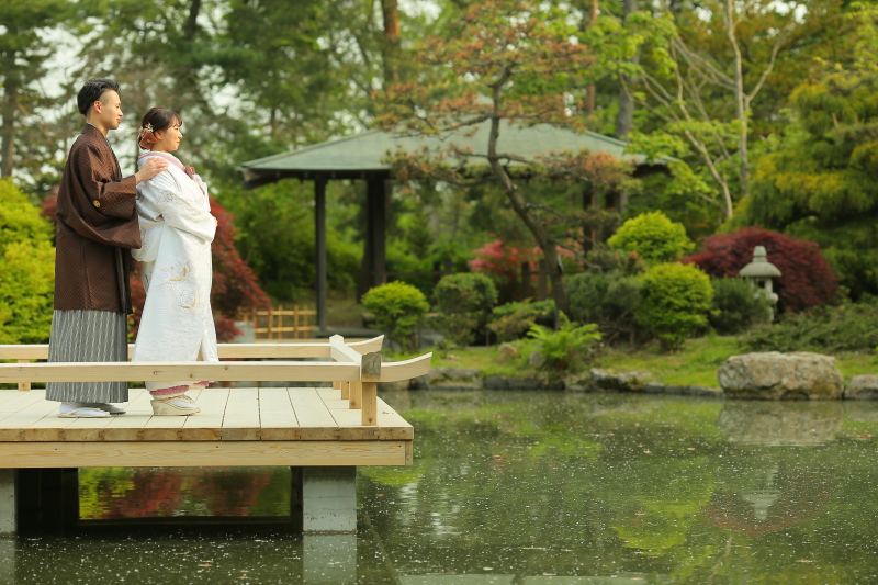 水舞台で寄り添いながら◎