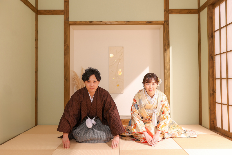 最後は和装ならではのシーンで