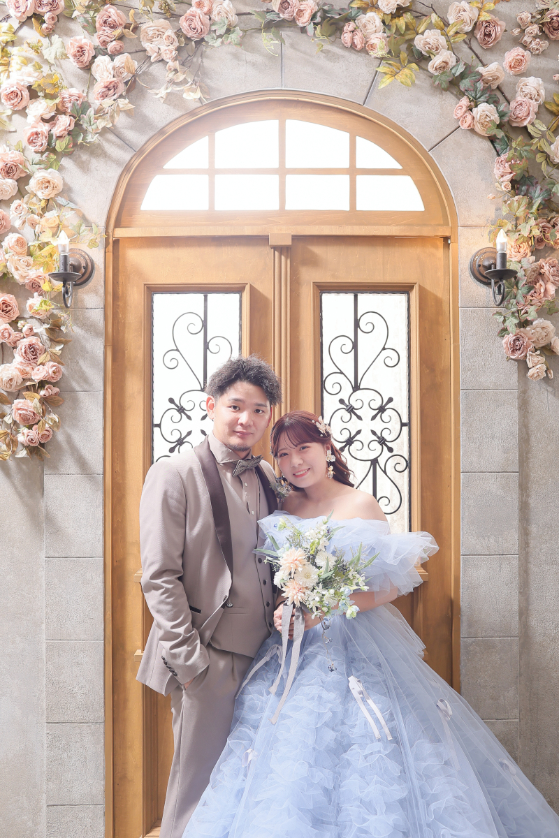 ブルーの新作カラードレス♬