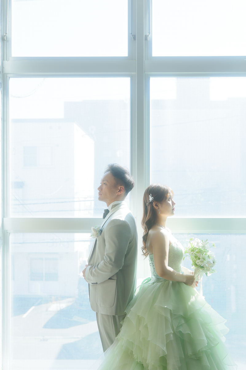 スタジオの中でも