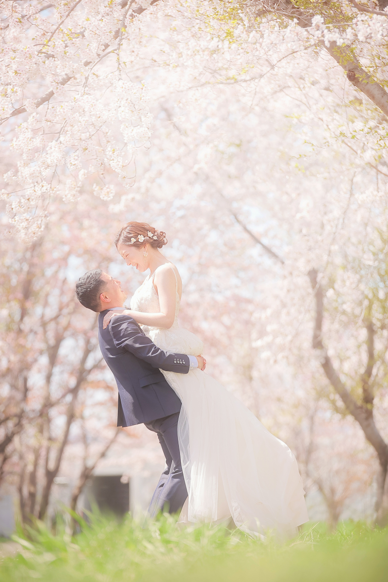 抱き上げショット!