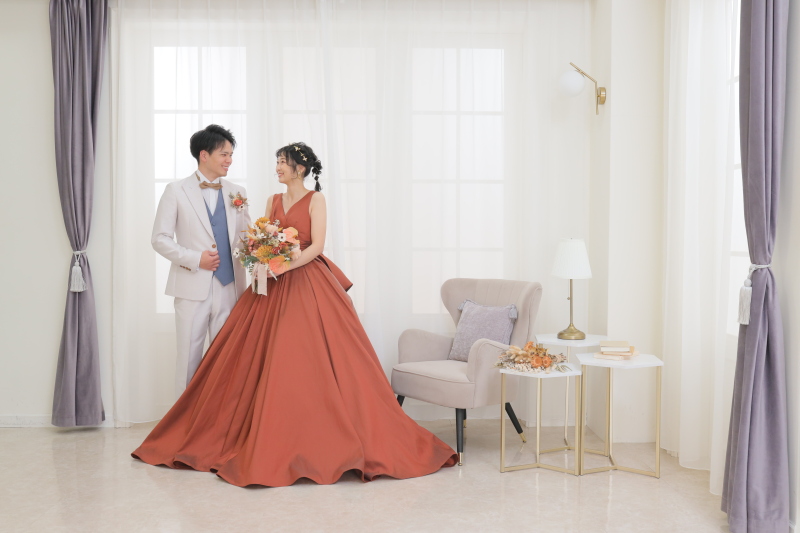 新作のカラードレス❁