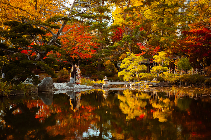 大迫力の紅葉と!!