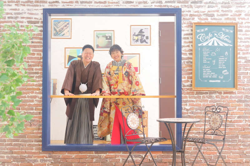 カフェのセットで