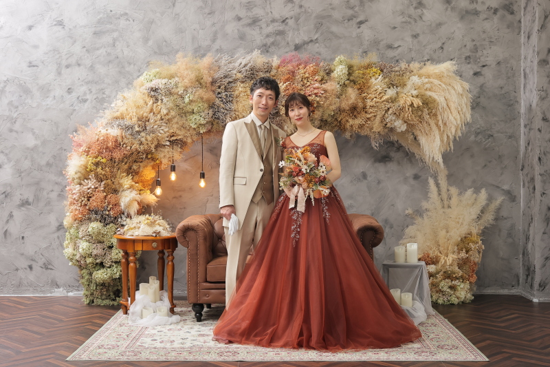 2着目はカラードレス