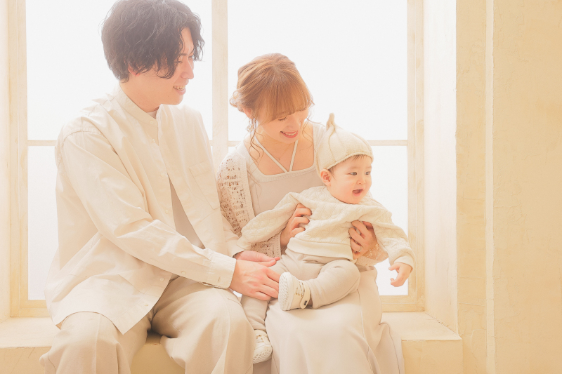 私服撮影は是非お子さまと♪