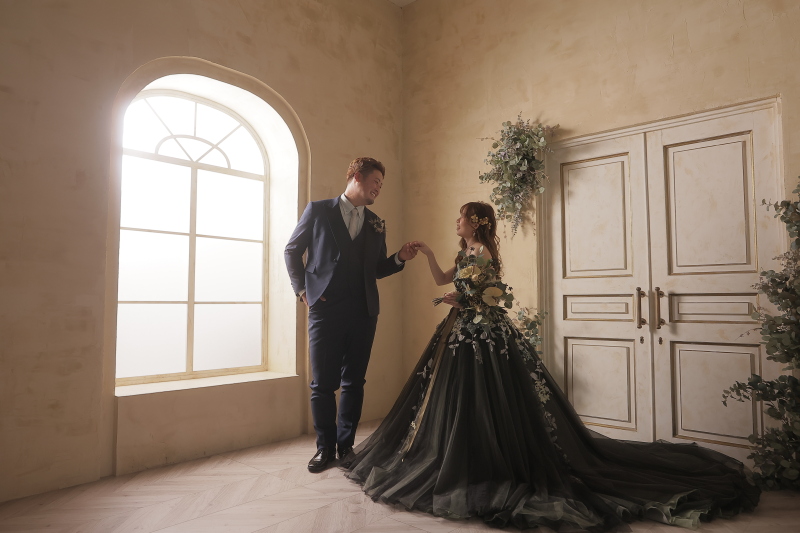 2着目はカラードレス