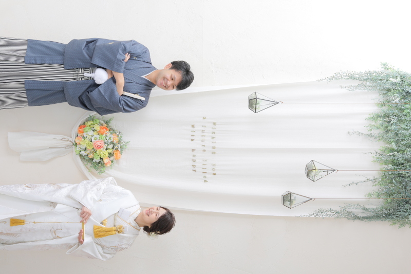 上品でおしゃれな白無垢コーディネート