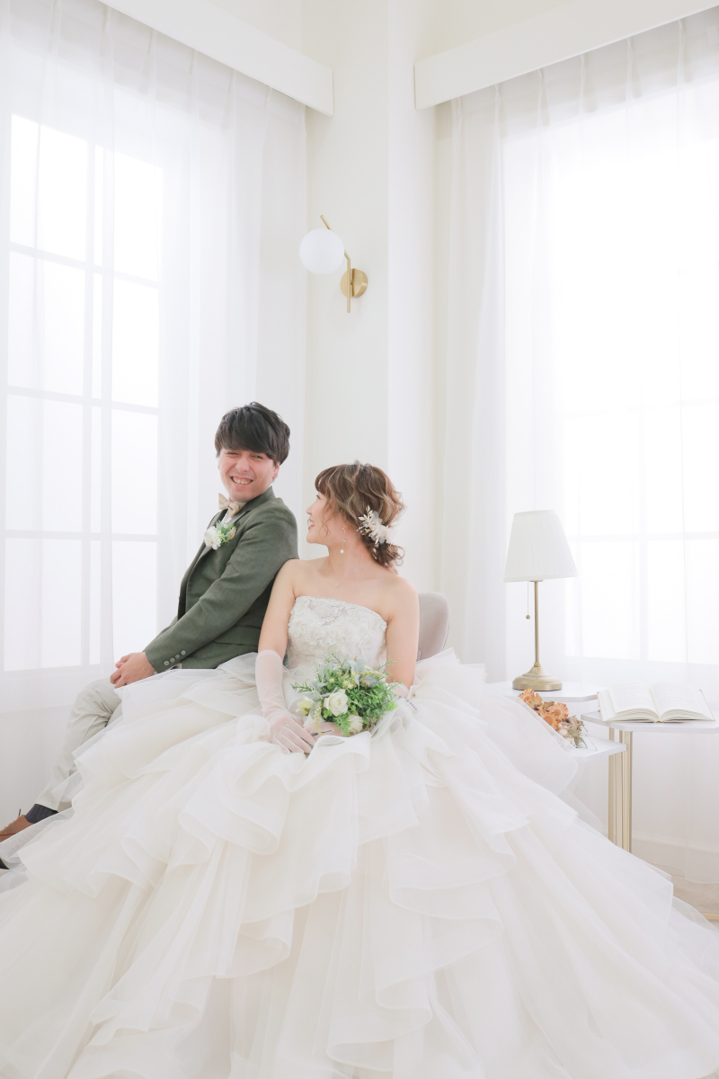 背中合わせショット◎