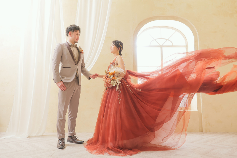 スタジオの中で躍動感を