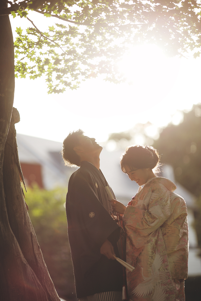 夕暮れ時のシルエット
