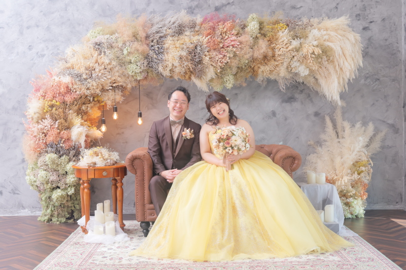 アーチ状のドライフラワー❁