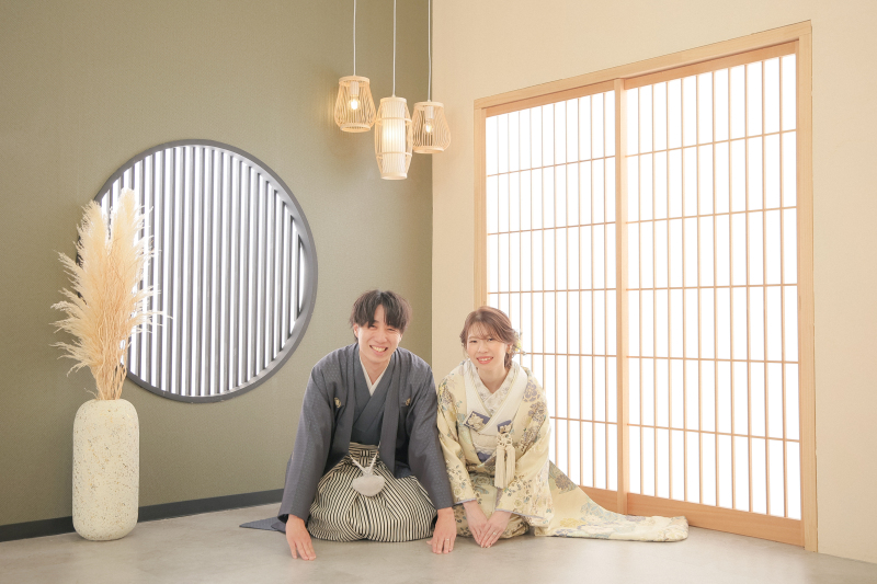 最後は正座で撮影終了!