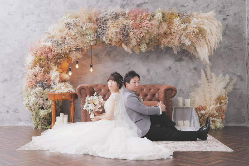 ドライフラワーが華やかなセット❁