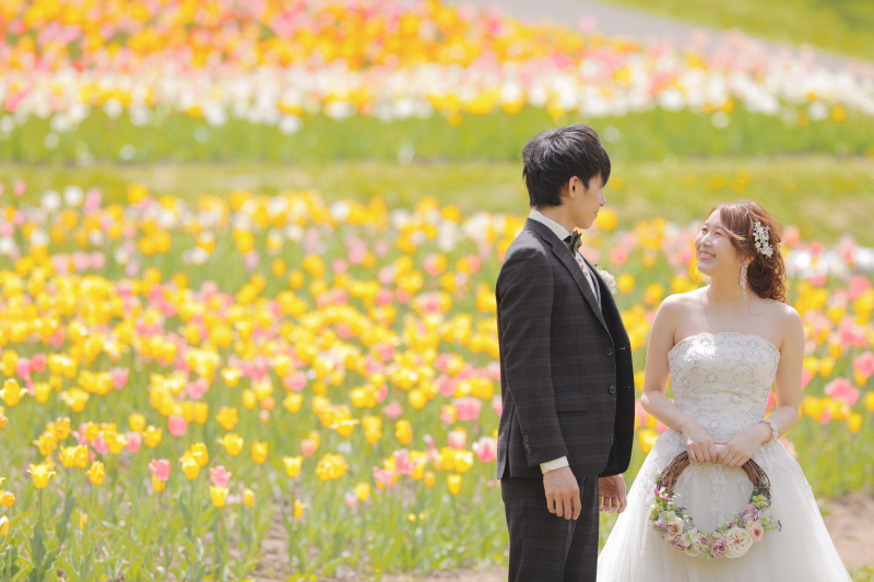 ナチュラルなリースブーケも可愛い