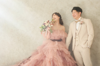 ふわふわドレスでスタジオフォト♡