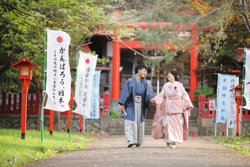 和装×神社は鉄板の組み合わせ!