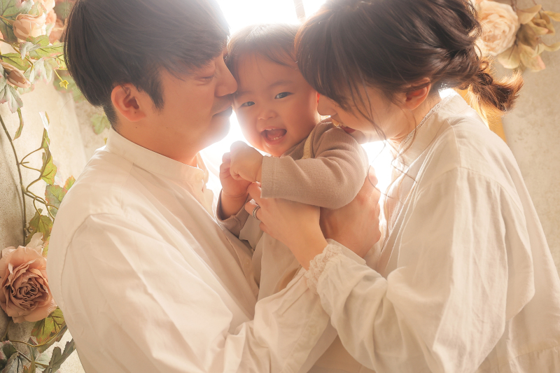 お顔ぎゅーっ♪