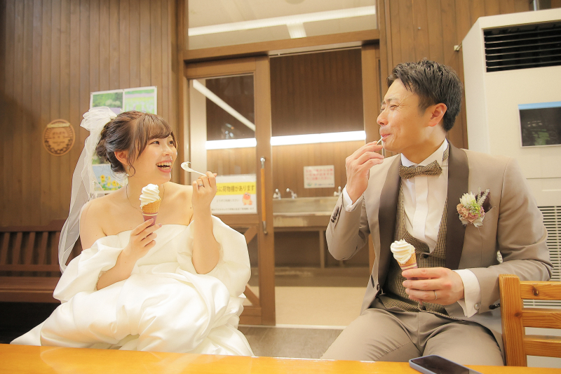 夏の撮影終わりは冷たいもので~!