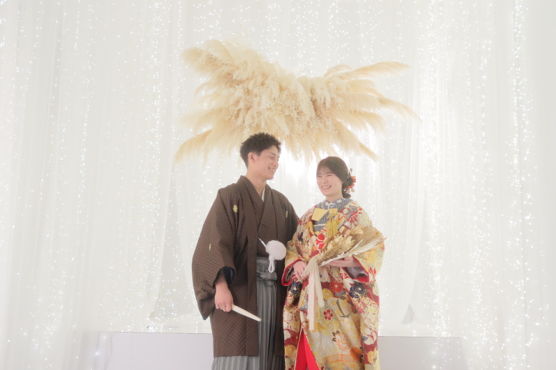 和装×ドライフラワー