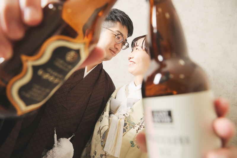 ビールの合間から