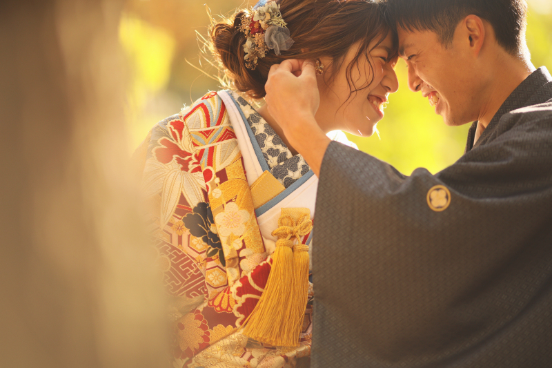 ぎゅっとくっついた可愛い横顔♡