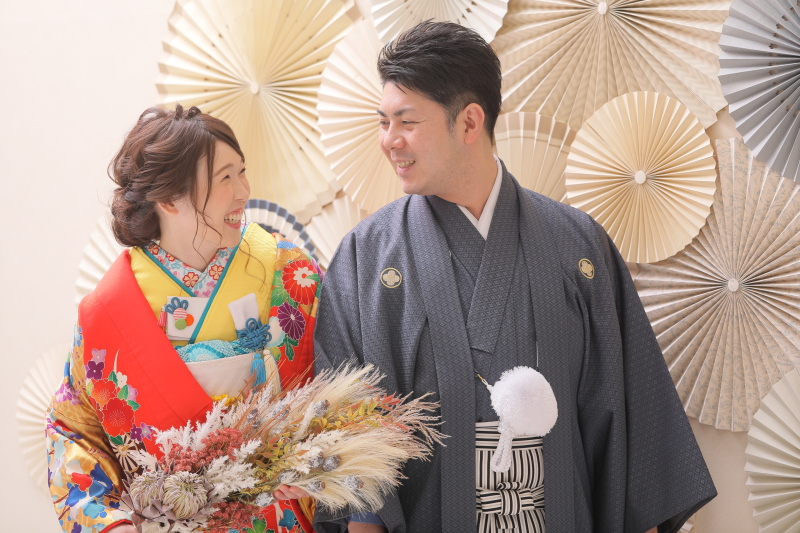 ハッピー感いっぱいの和装フォト♪