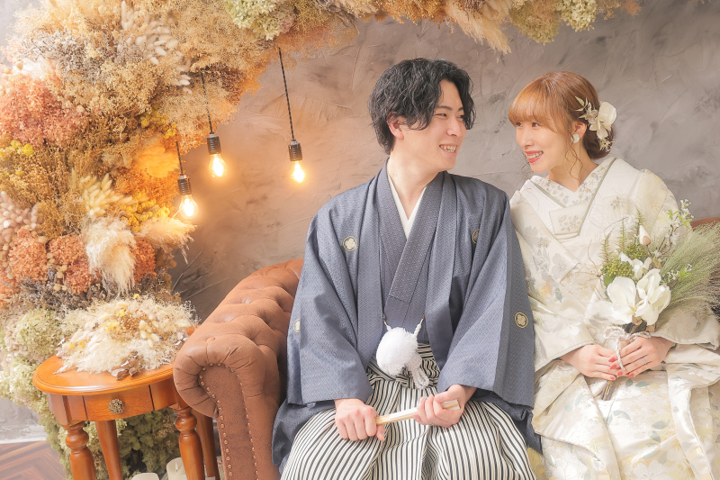 ドライフラワー×ソファー×和装