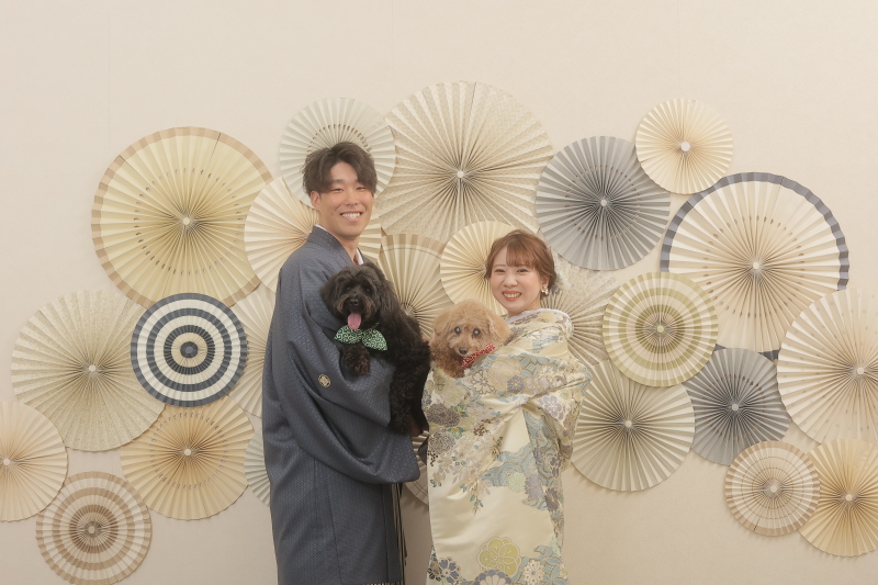 ワンちゃんたちと一緒に!