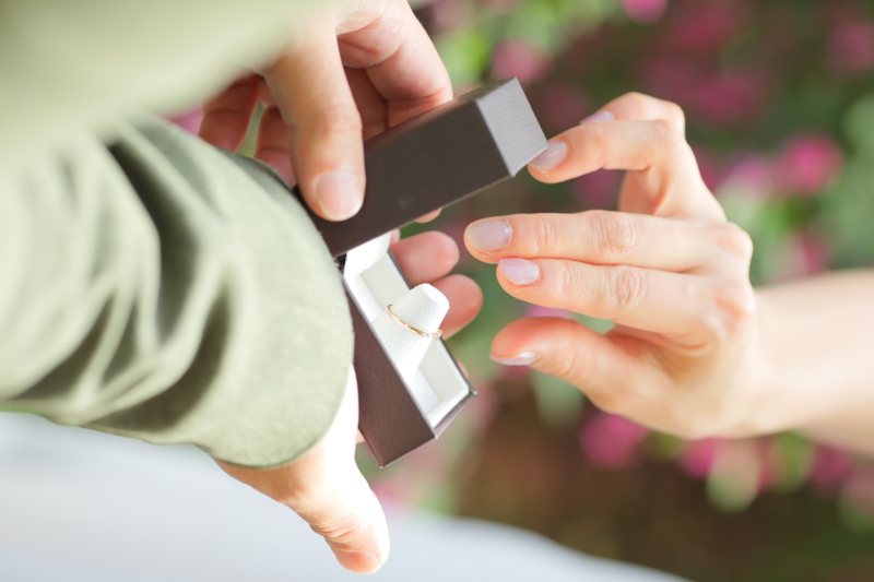 手元ショットも◎