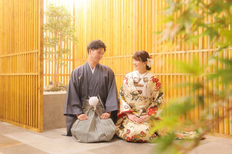 和装前撮りといえばこのショット!