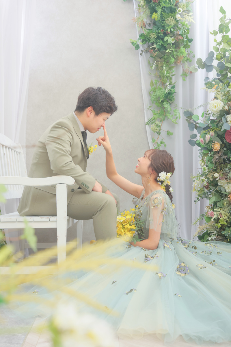 爽やかなグリーンコーデ♡