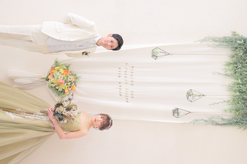 シンプルに立ち姿の写真